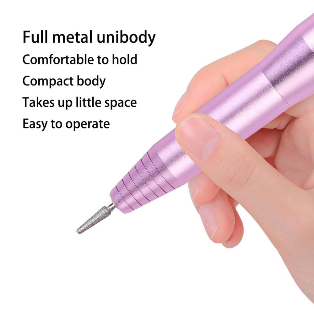 Pink Portable Electric USB Nail Drill Kit - Picture 4 of 7